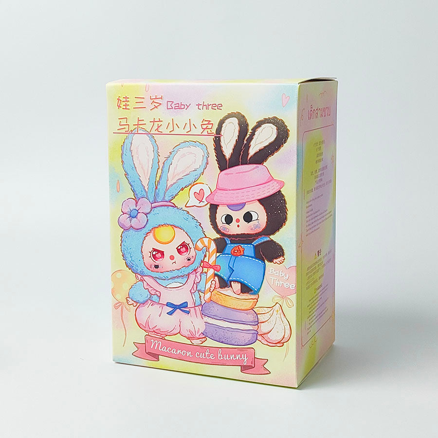 Baby Three Macaron Rabbit Series-V1 Plush Blind Box【BB3】