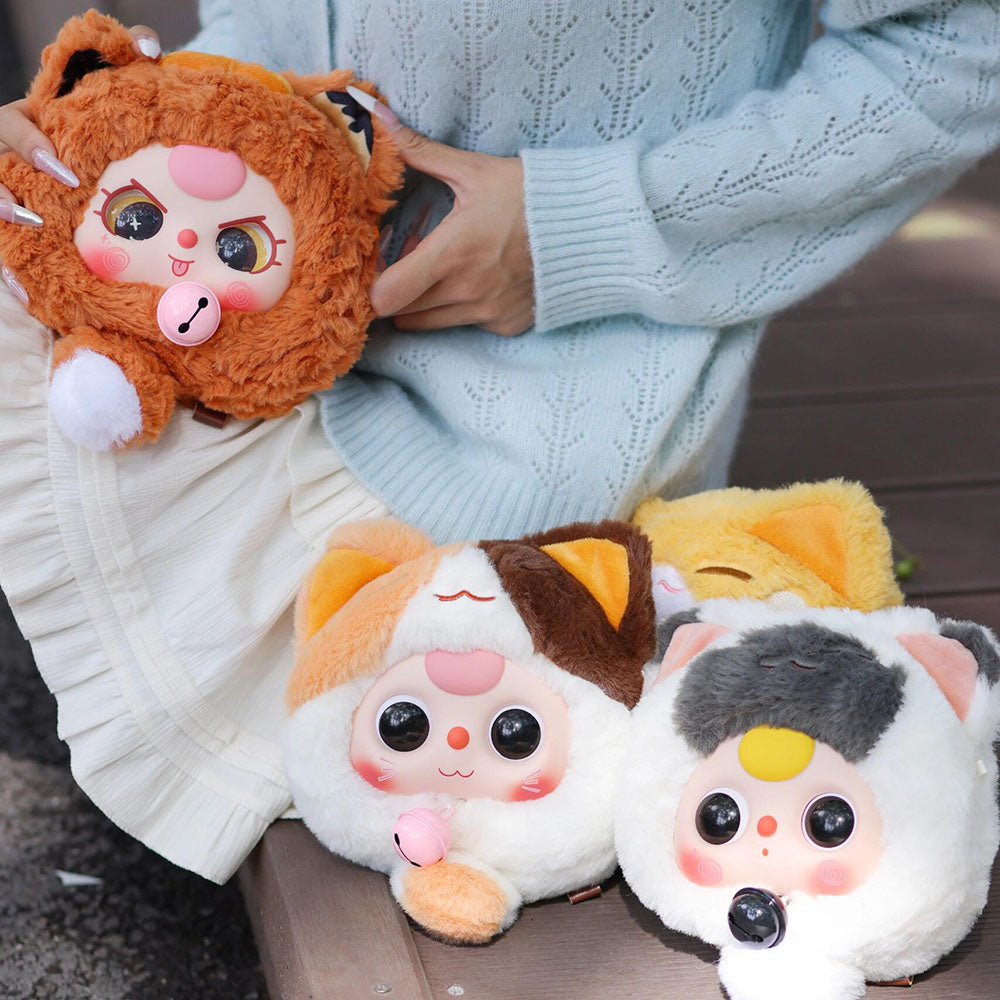 Baby Three Fortune Cat Plush Zipper Bag Series Blind Box【BB3】