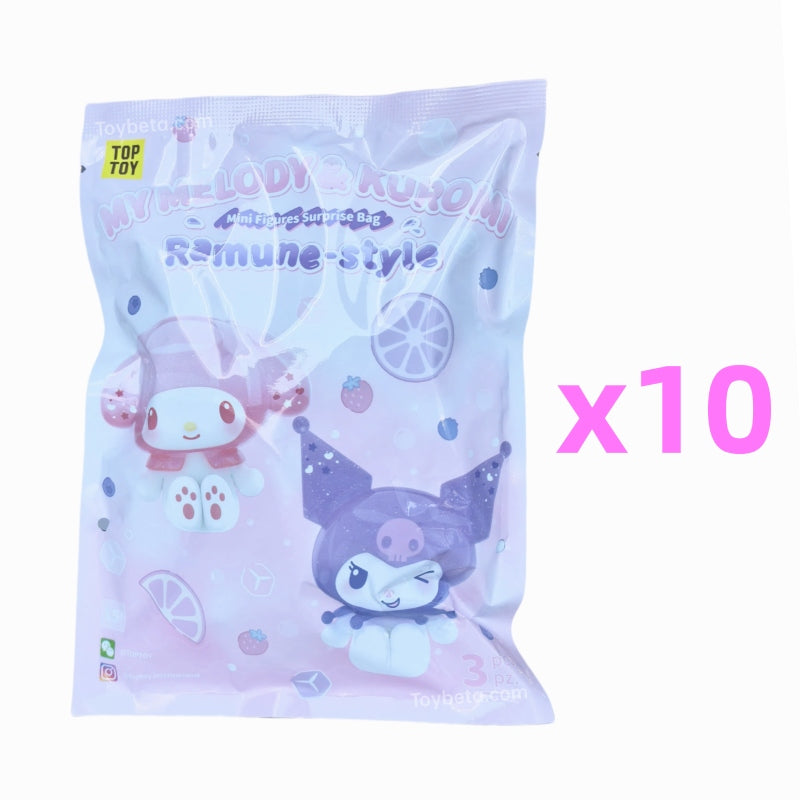 MY MELODY&KUROMI Ramune-Style Mini Figures Surprise Blind Bag【TOP TOY】