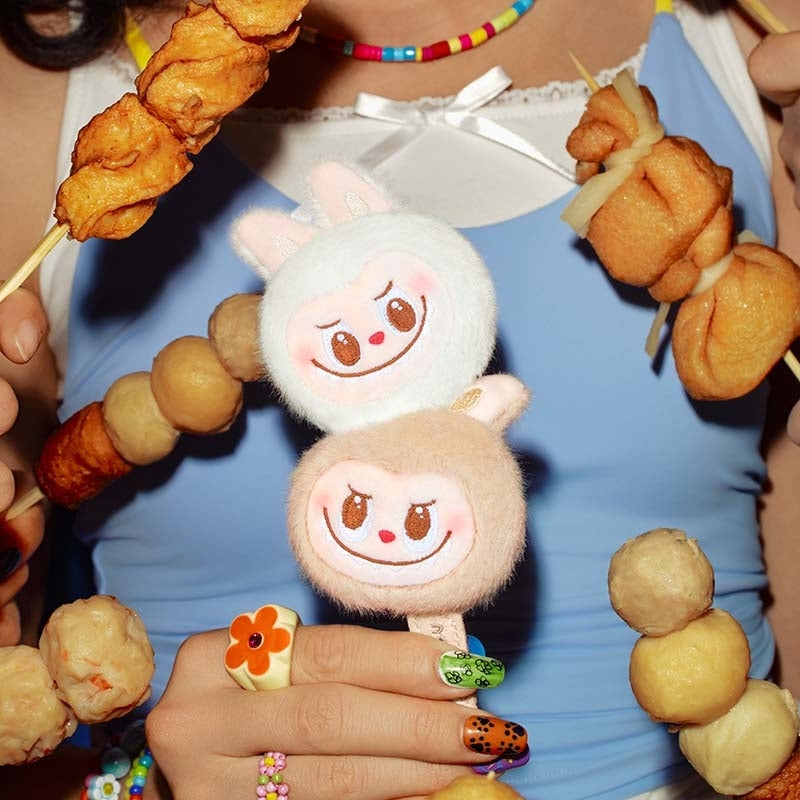 【Sale】THE MONSTERS Wacky Mart Series-Earphone Case-Seafood Balls Plush Model