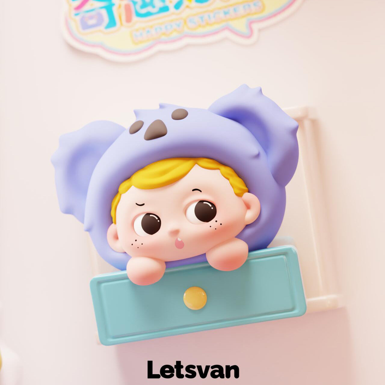 【Sale】Letsvan All-Star Happy Stickers Fridge Magnet Mini Blind Box【LetsVan】