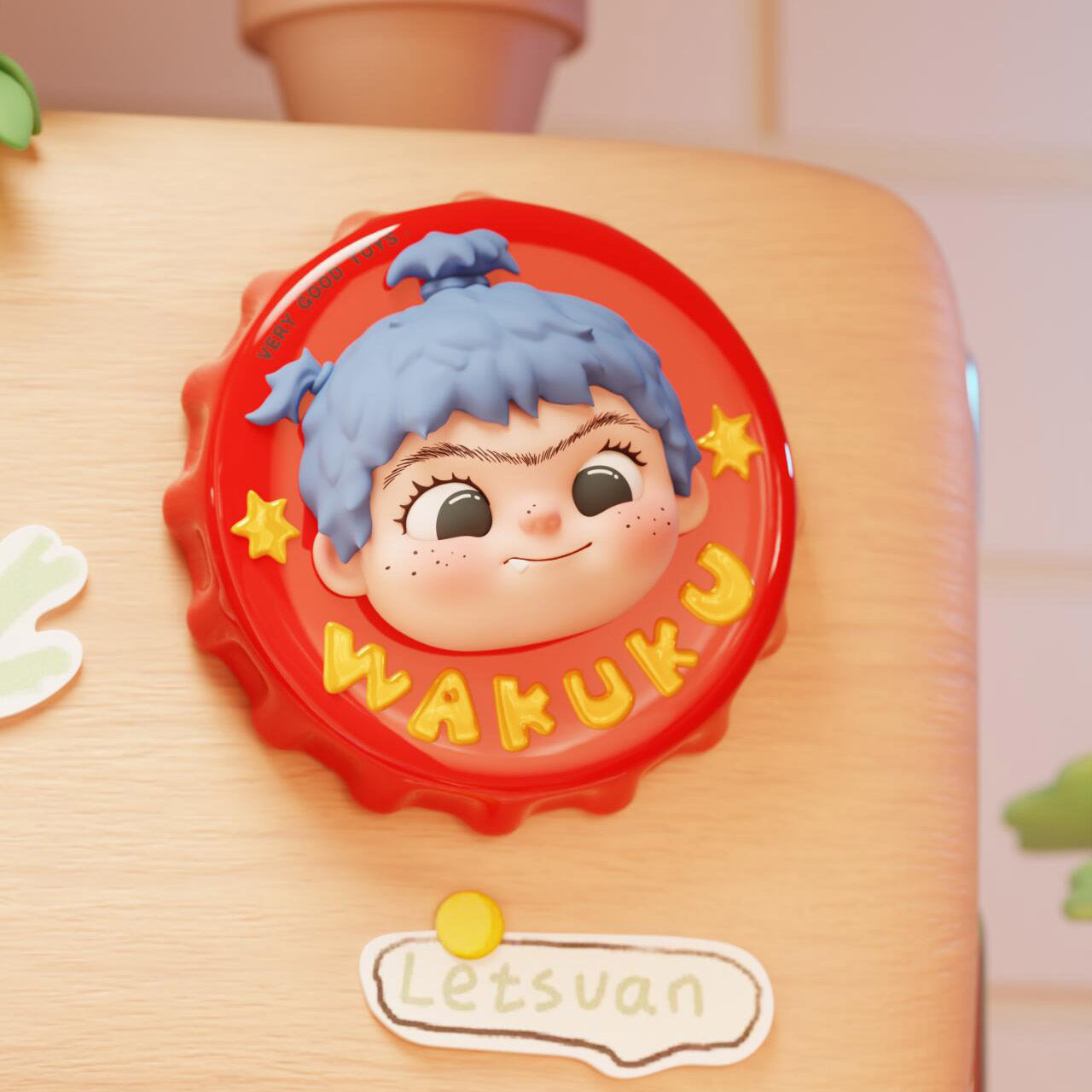 【Sale】Letsvan All-Star Happy Stickers Fridge Magnet Mini Blind Box【LetsVan】
