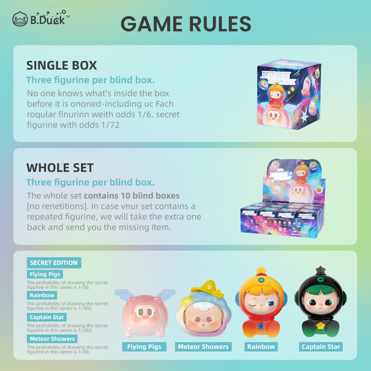 【B.Duck&TB】Star Baby Series Mini Figures Blind Box