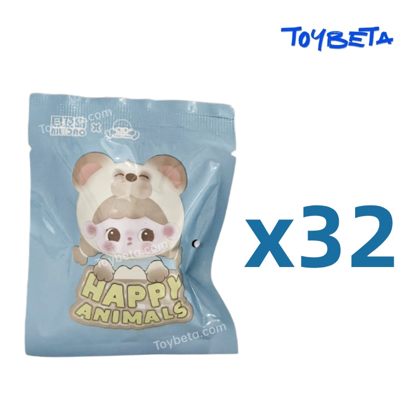 TangTang Happy Animals Series Beans Blind Box(4 PC)