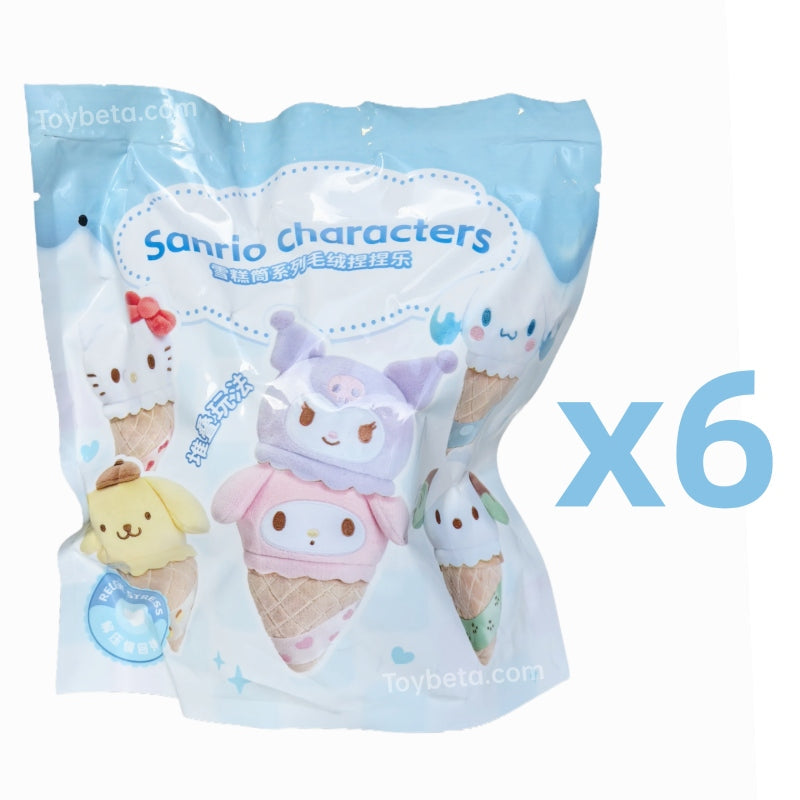 S105 Ice Cream Cones Series Squishy Plush Blind Box - K22