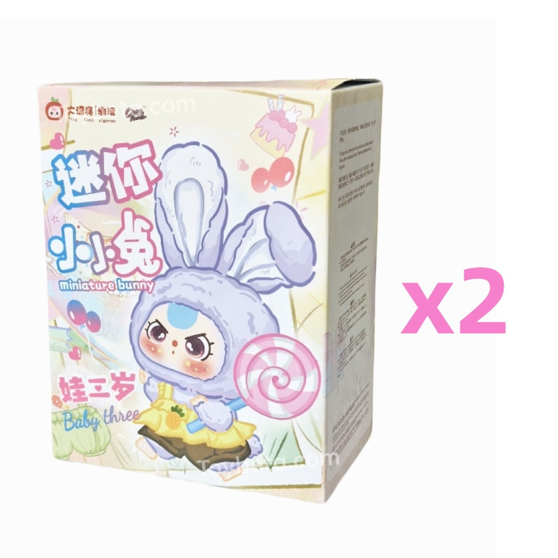 【Sale】Baby Three Mini Bunny Plush Series Blind Box【BB3】