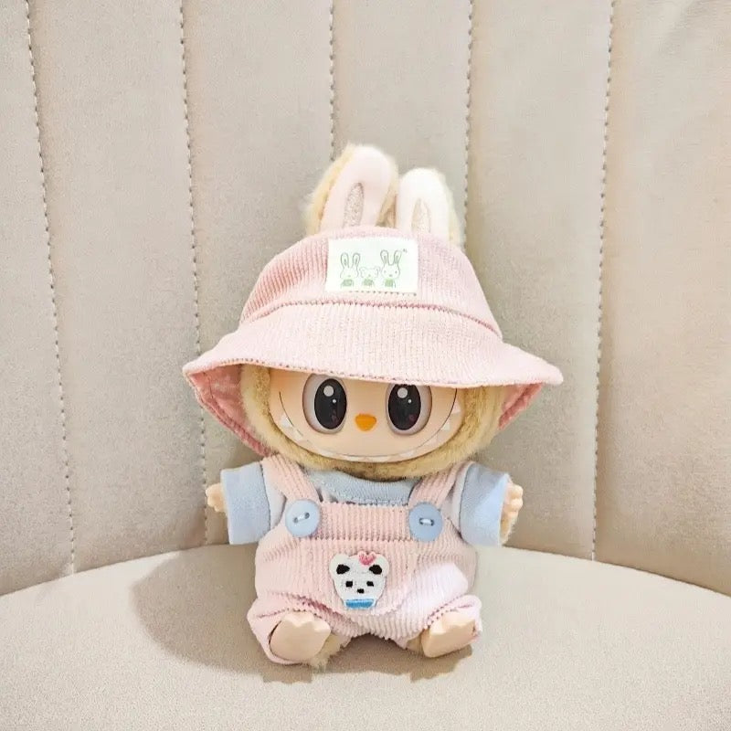 【Sale】17cm Sitting vinyl plush clothes for Dolls