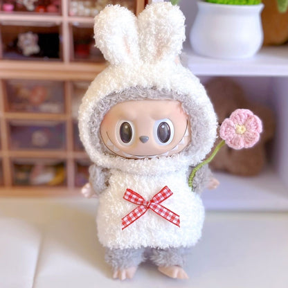 【Sale】17cm vinyl plush [Customized model clothes] Suitable Labubu Macaron Dolls