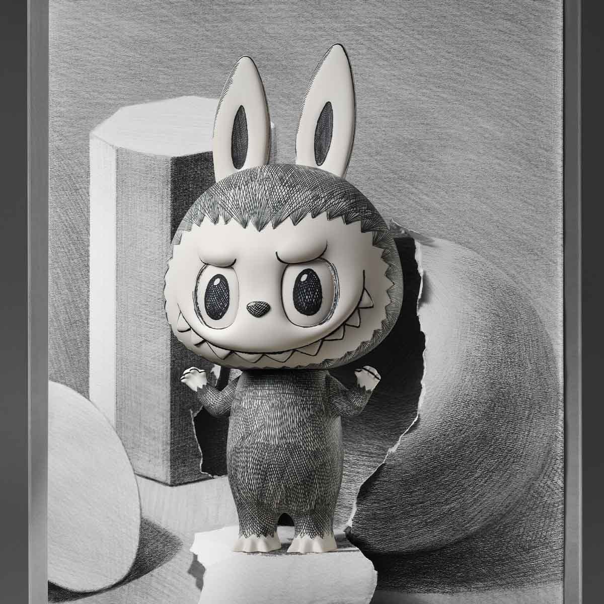 【Sale】MEGA LABUBU 400% Sketch