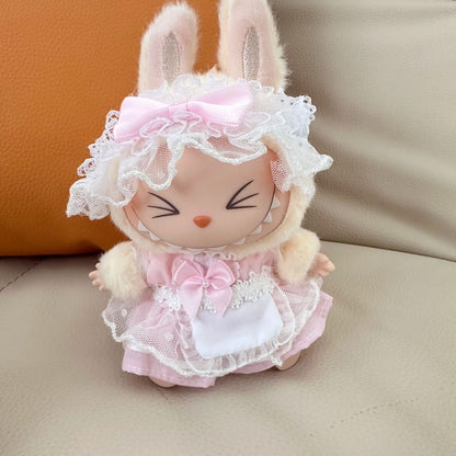 【Sale】17cm Sitting vinyl plush clothes for Dolls