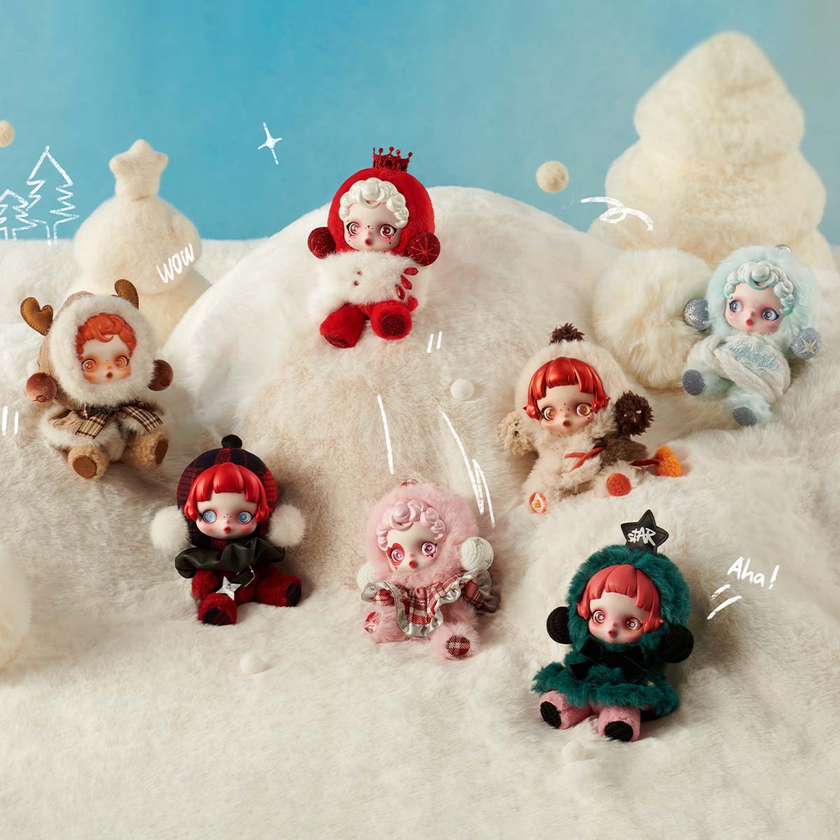 【Sale】SKULLPANDA Winter Symphony Series Plush