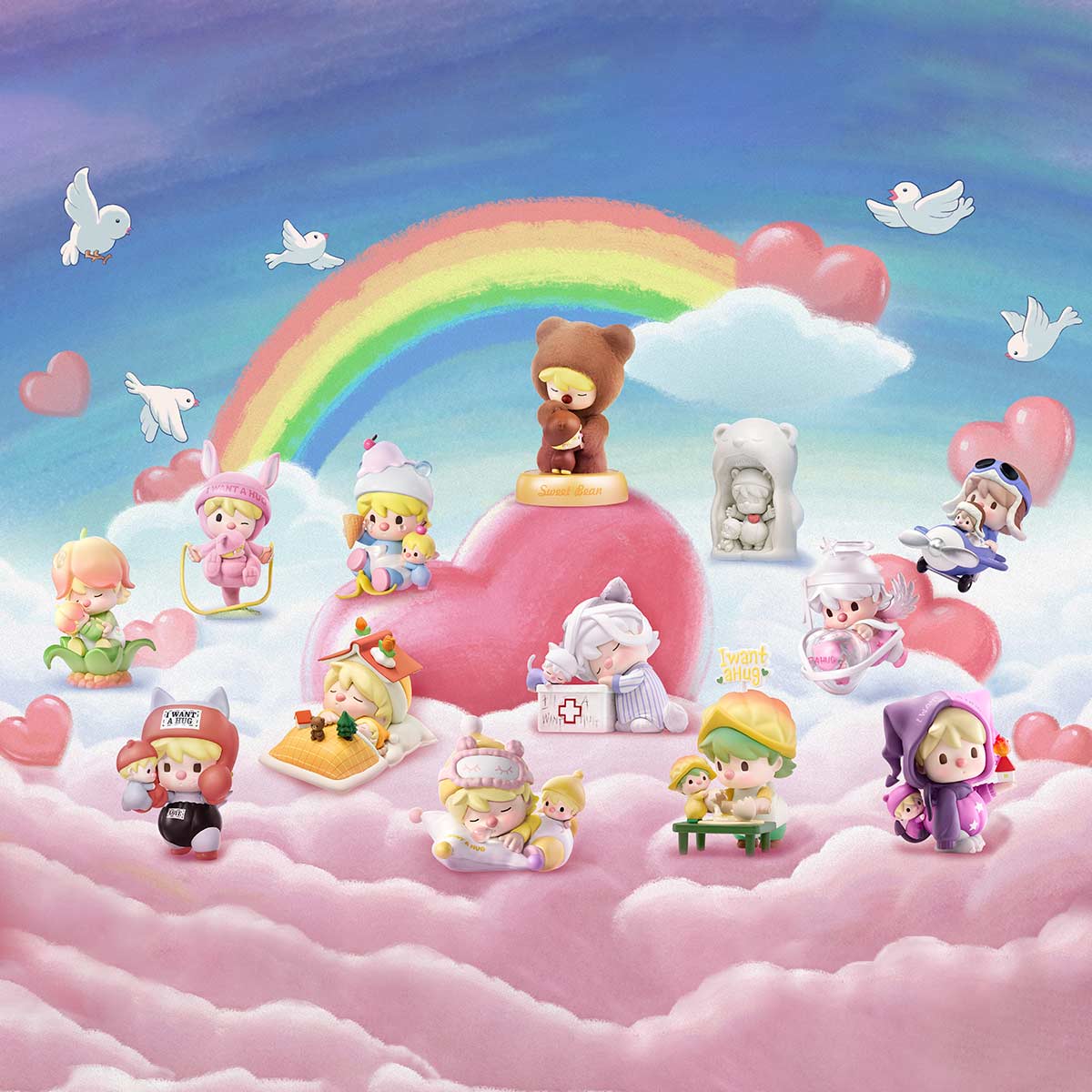 【Sale】Sweet Bean I Want a Hug Series Blind Box Figures