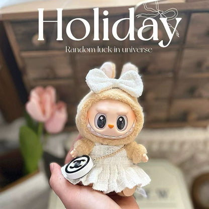 【Sale】17cm Sitting vinyl plush clothes for Dolls