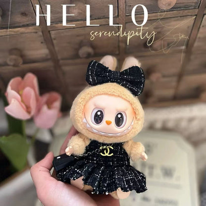 【Sale】17cm Sitting vinyl plush clothes for Dolls