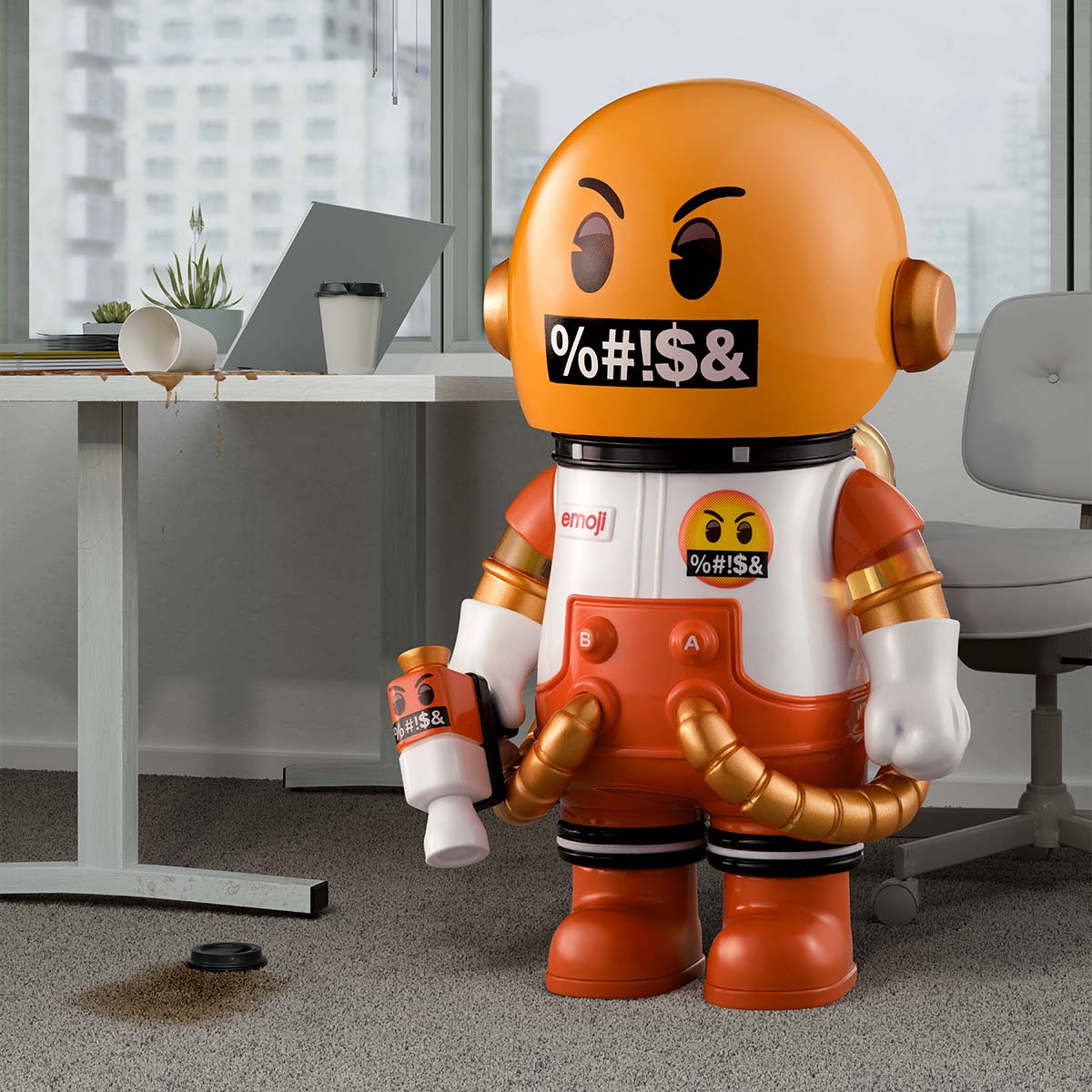 【Sale】MEGA SPACE MOLLY 100% × emoji™ Series