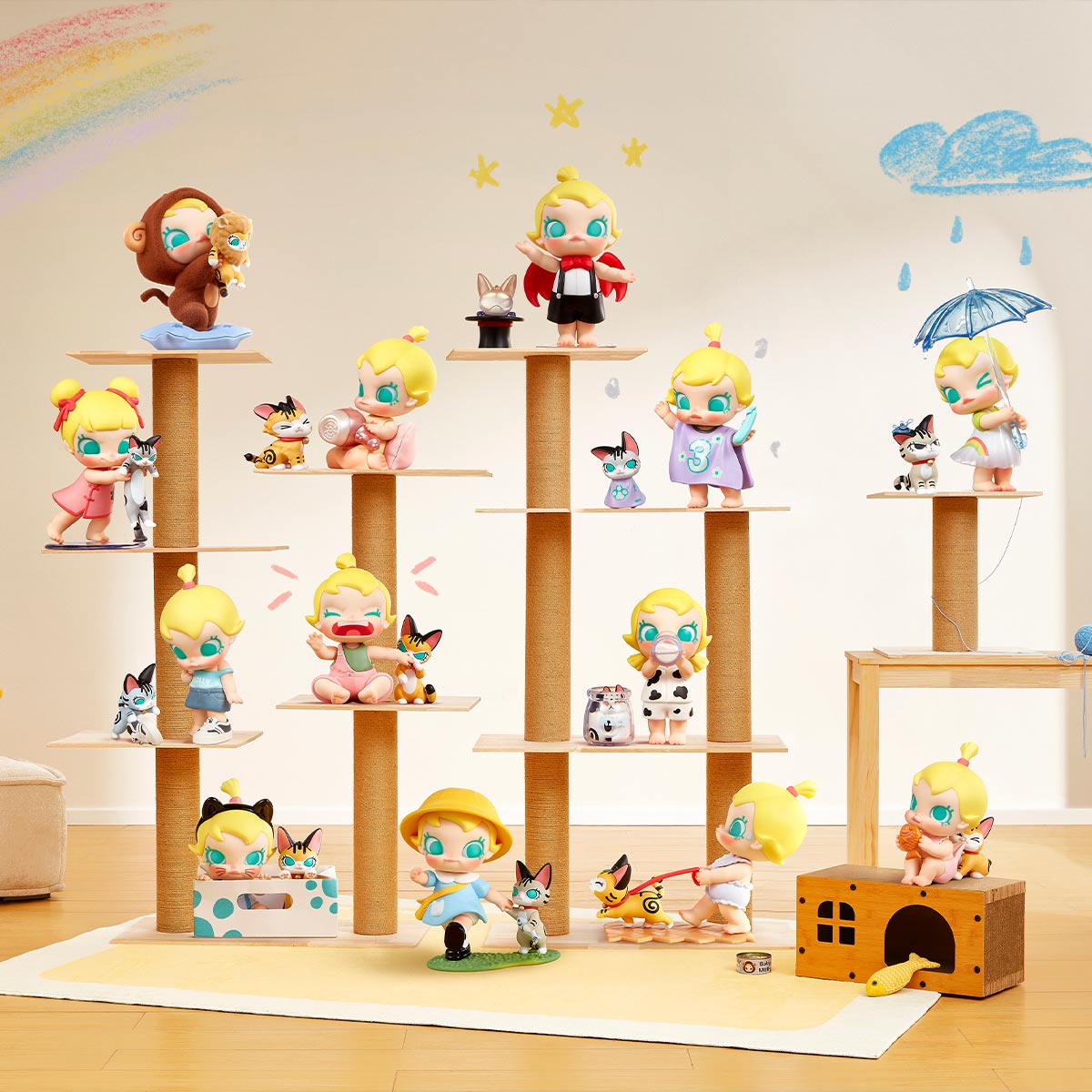 Baby Molly & Baby Tabby Series Blind Box Figures
