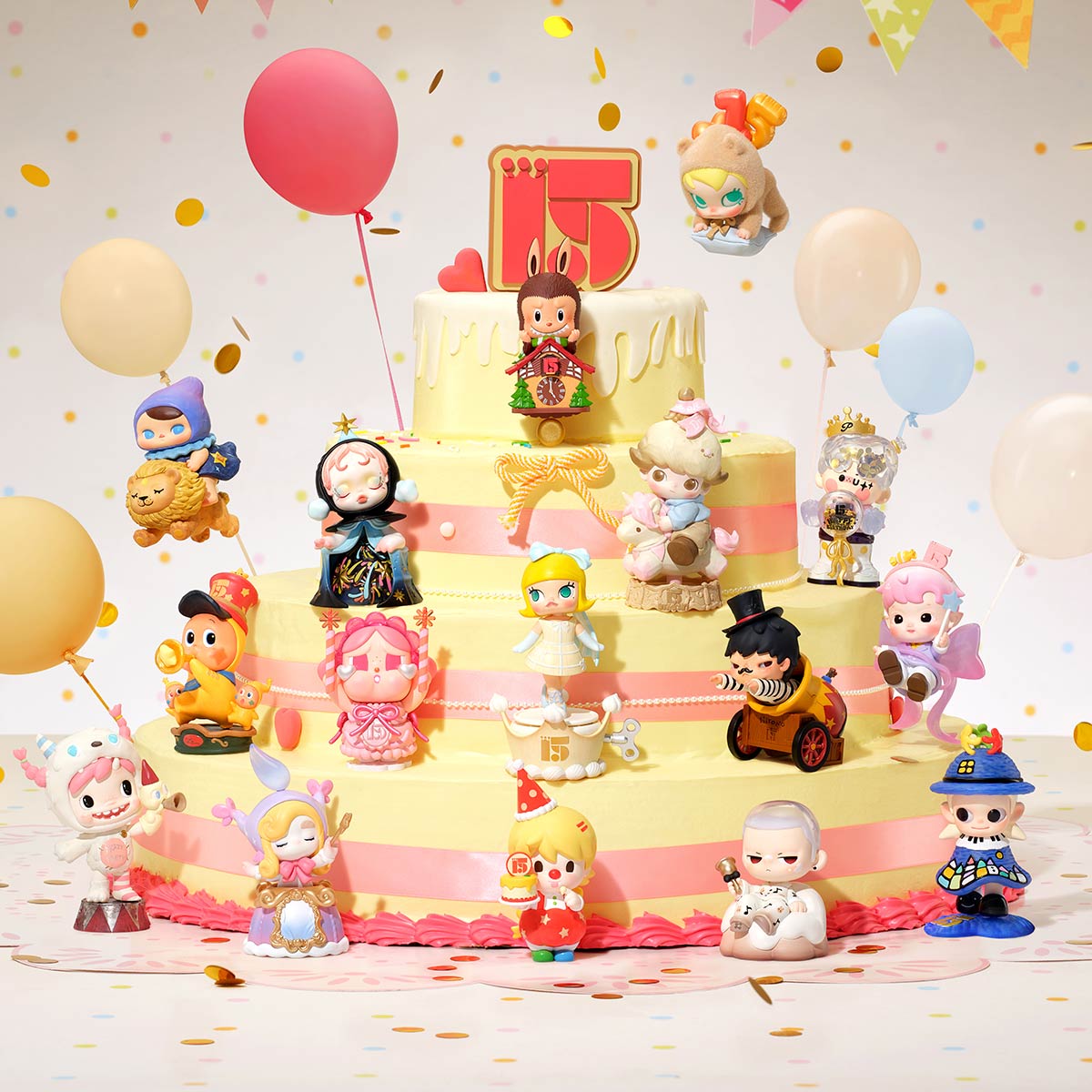Celebrating the Moment POP MART 15th Anniversary Series Blind Box Figures