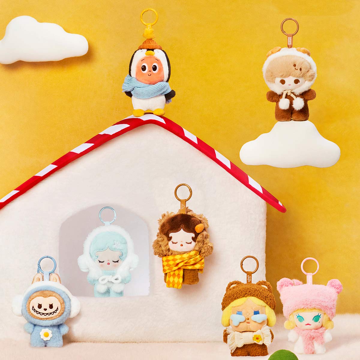 POP BEAN Fluffy & Cozy Series-Plush Pendant Blind Box
