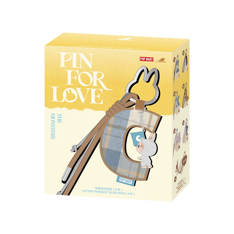 【Sale】THE MONSTER Pin for Love Series-Letter Pendant Blind Box（A-M and N-Z）