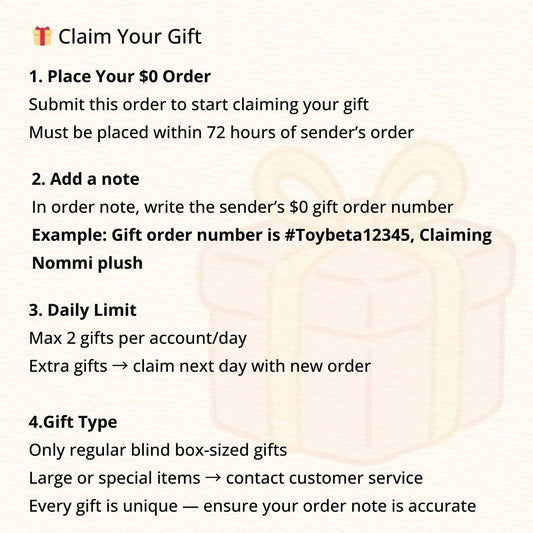 🎁 Claim Gift - $0 Gift Receiving Order