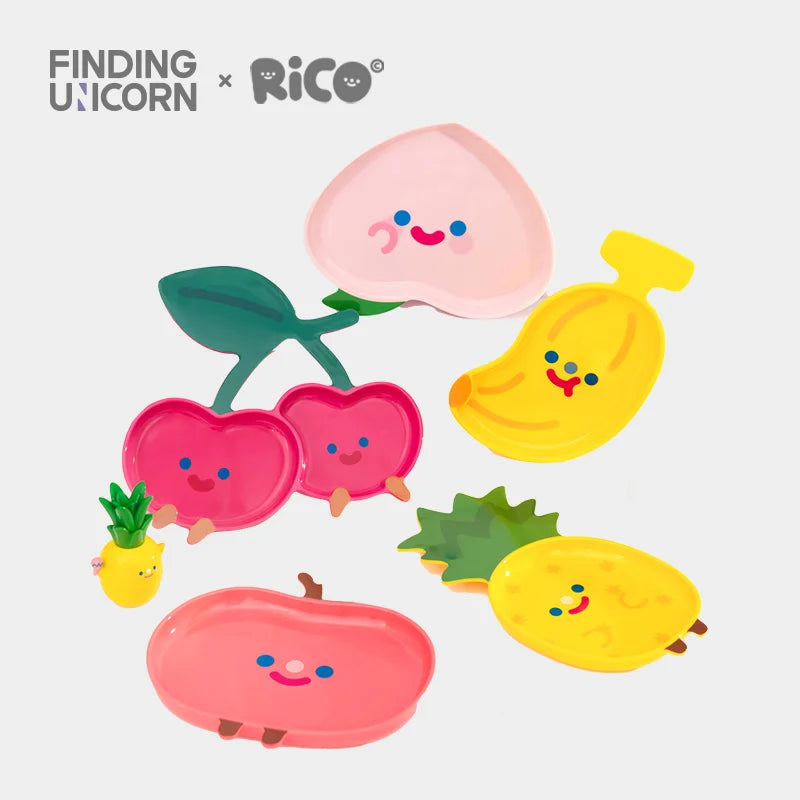 【New F.UN&TB 】 RiCO Fruit Series Multifunction Special-Shaped Plate Blind Box