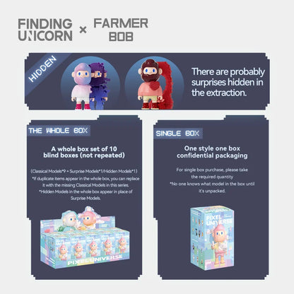 【F.UN&TB】 FARMER BOB Next Generation·Pixel Universe Series Blind Box