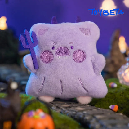 LuLu The Piggy Horror Story Series-Moody Boo Plush Keychain Blind Box【TOYZERO】