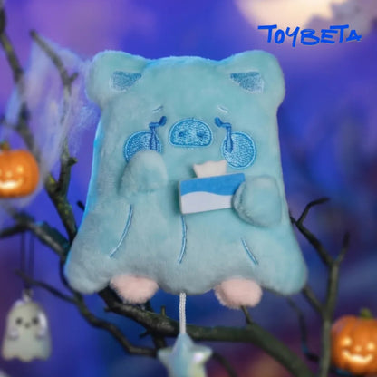 LuLu The Piggy Horror Story Series-Moody Boo Plush Keychain Blind Box【TOYZERO】