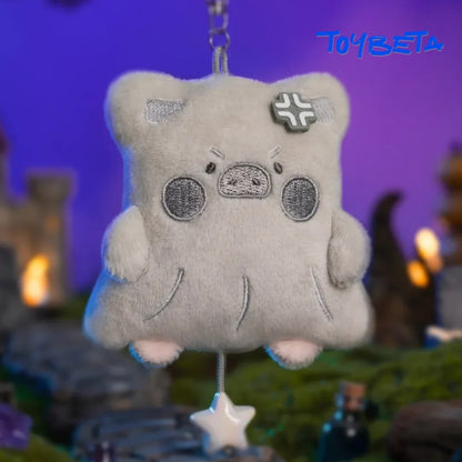 LuLu The Piggy Horror Story Series-Moody Boo Plush Keychain Blind Box【TOYZERO】