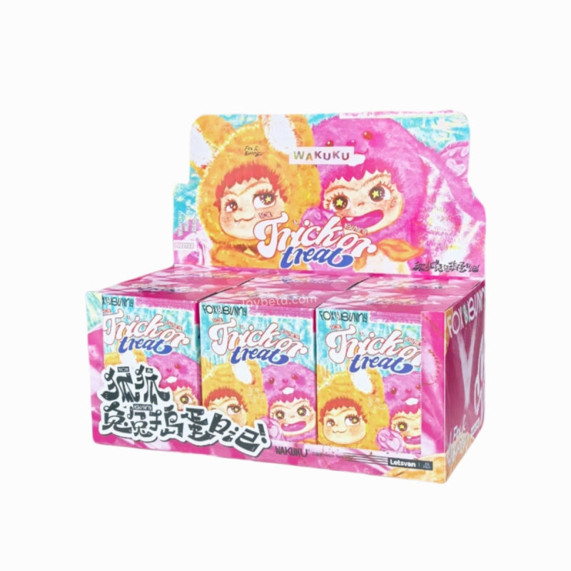【Sale】Wakuku-Fox&Bunny,Trick Or Treat Series Plush Blind Box【Letsvan】