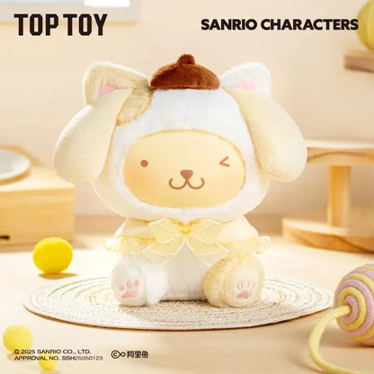 Sanrio Characters Play With Kittens Series Plush Pendant Blind Box【TOP TOY】