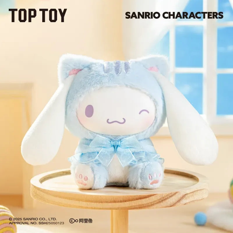 Sanrio Characters Play With Kittens Series Plush Pendant Blind Box【TOP TOY】