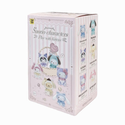Sanrio Characters Play With Kittens Series Plush Pendant Blind Box【TOP TOY】