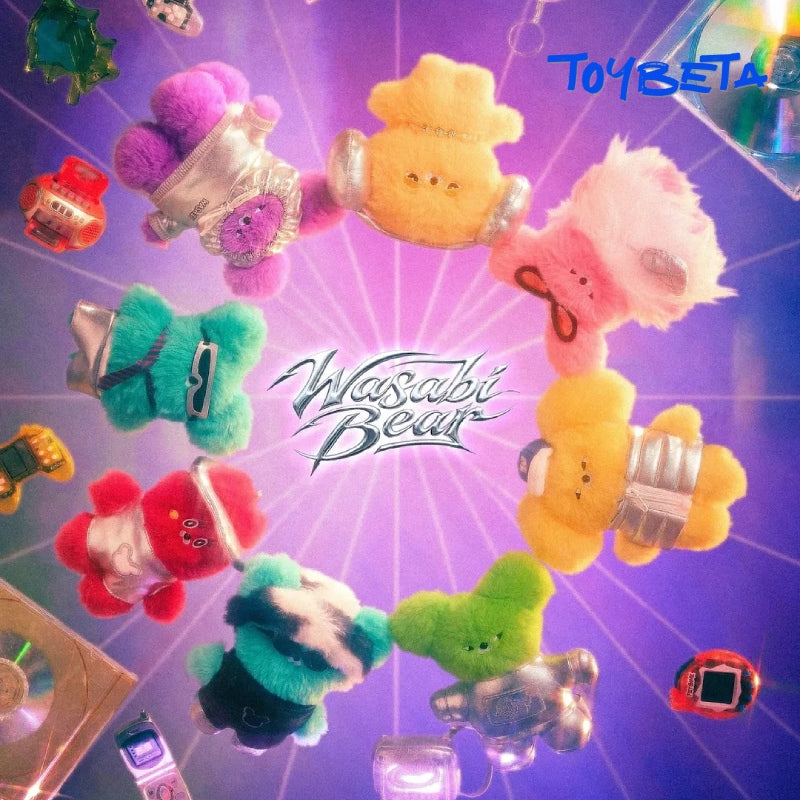 WASABI BEAR B3K VIBE Series Plush Keychain Blind Box【TOYZERO】