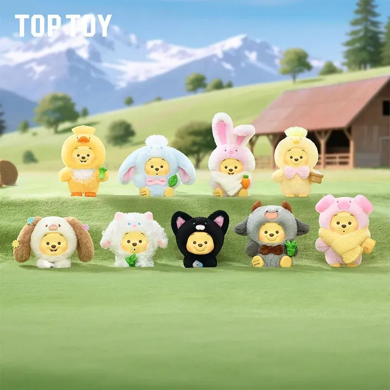 【Sale】Winnie The Pooh Happy Farm Series Figures Blind Box【TOP TOY】