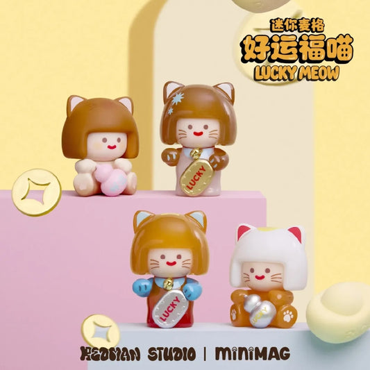 Mini Mag Lucky Meow Series Mini Blind Box Figures