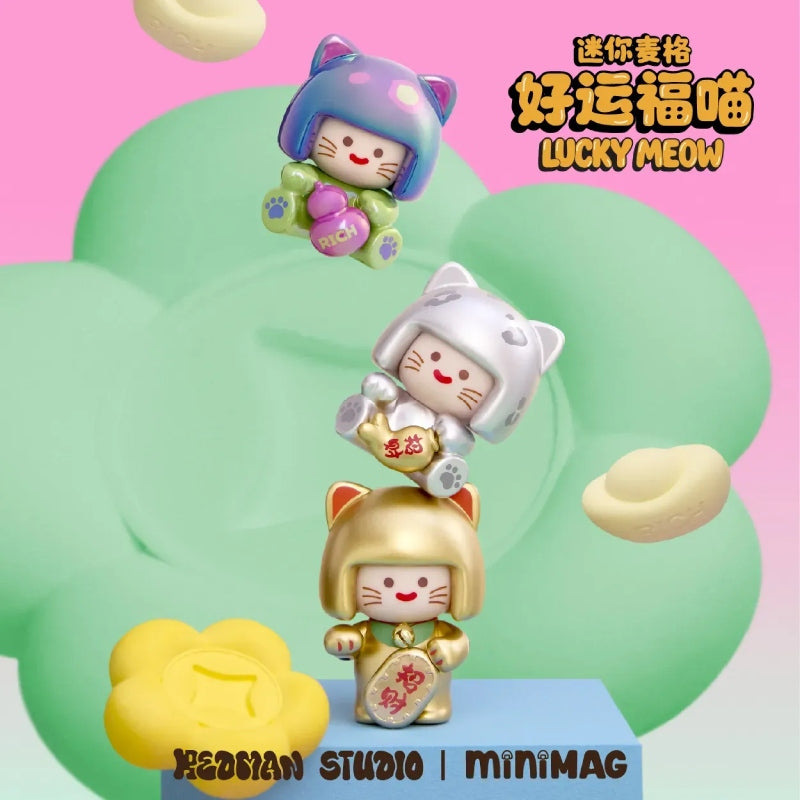 Mini Mag Lucky Meow Series Mini Blind Box Figures