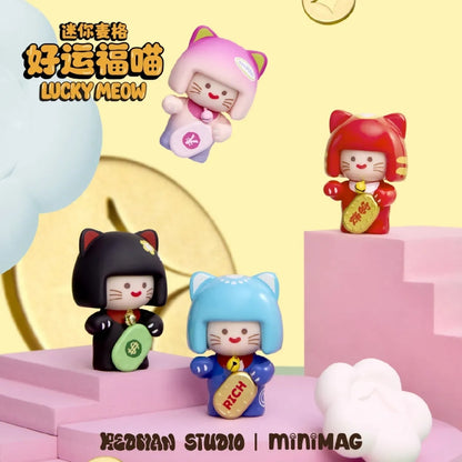 Mini Mag Lucky Meow Series Mini Blind Box Figures