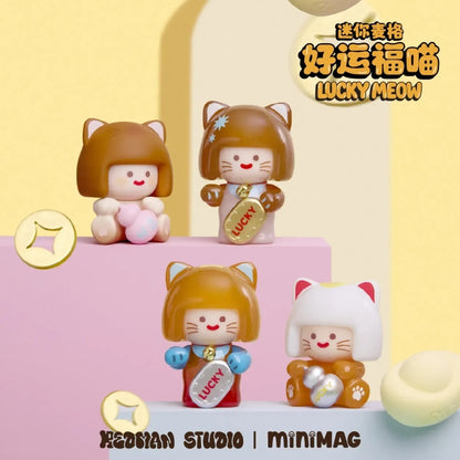 Mini Mag Lucky Meow Series Mini Blind Box Figures