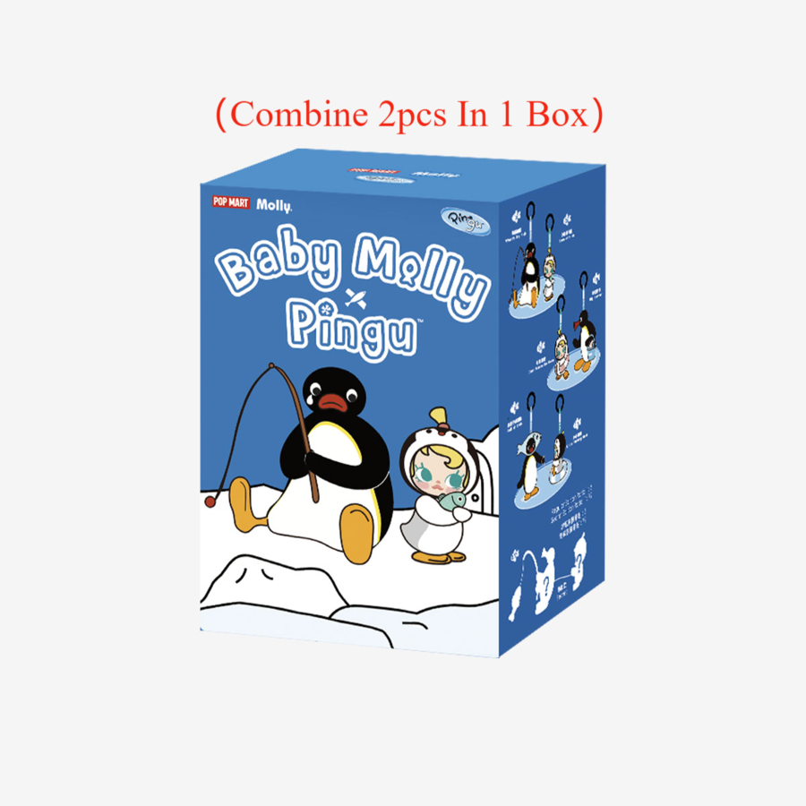 Baby Molly × Pingu Happy Fishing Series-Vinyl Plush Pendant Blind Box