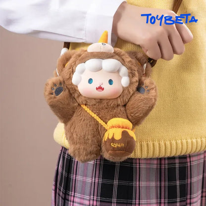 Gyun-V4 Crossbody Bear Series Plush Blind Box【TOP TOY】