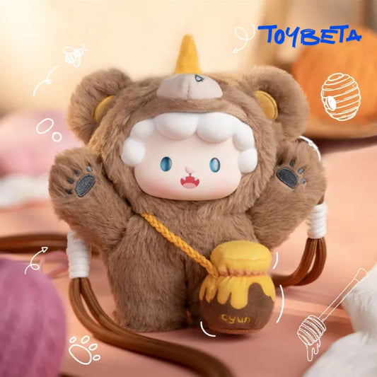Gyun-V4 Crossbody Bear Series Plush Blind Box【TOP TOY】