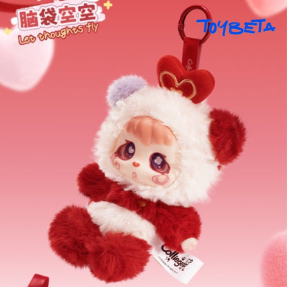 【TNTSpace】"Try To Cute It Out" Series-Kacha Bear Panda Plush Keychain Blind Box