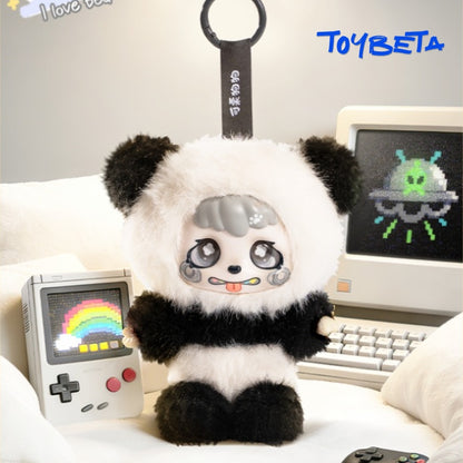 【TNTSpace】"Try To Cute It Out" Series-Kacha Bear Panda Plush Keychain Blind Box