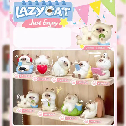 LAZY Cat Mystery Series Blind Box Mini Figures [Material: Resin]