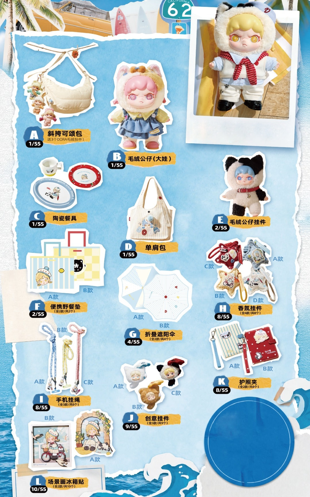 Sale-Kuji12】DORA Moderne Holiday Series【TNTSpace】 – Toybeta