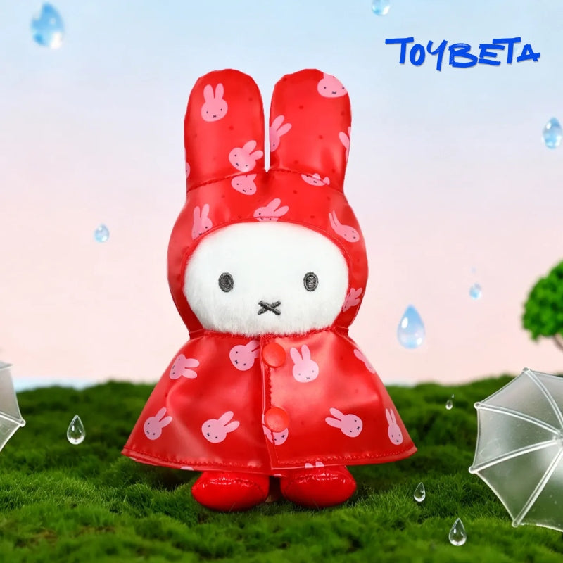 Miffy Raincoat Series Plush Keychain Blind Box