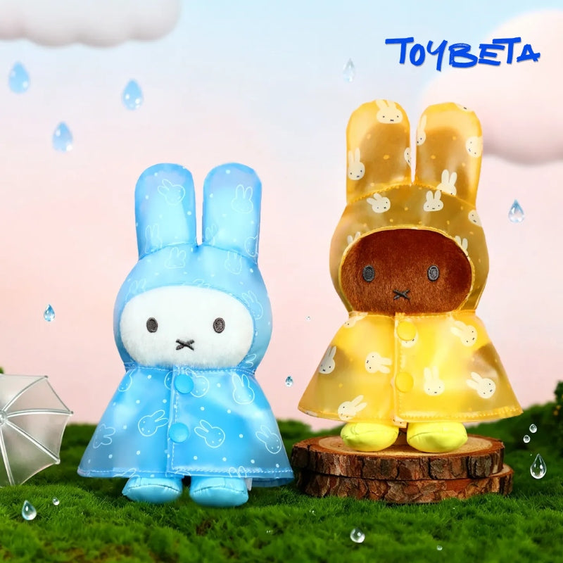 Miffy Raincoat Series Plush Keychain Blind Box