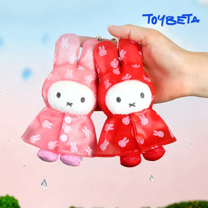 Miffy Raincoat Series Plush Keychain Blind Box