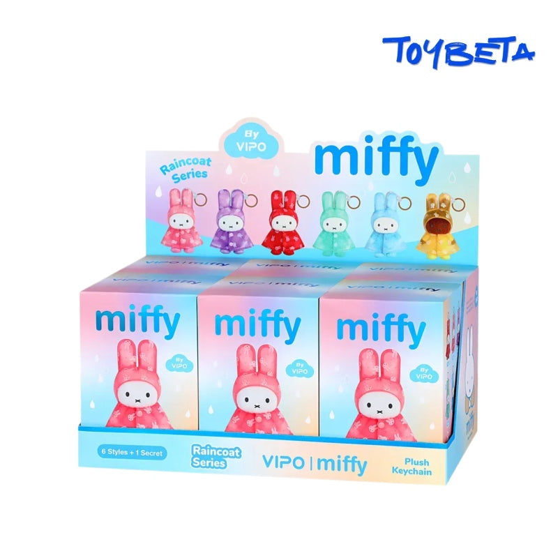 Miffy Raincoat Series Plush Keychain Blind Box